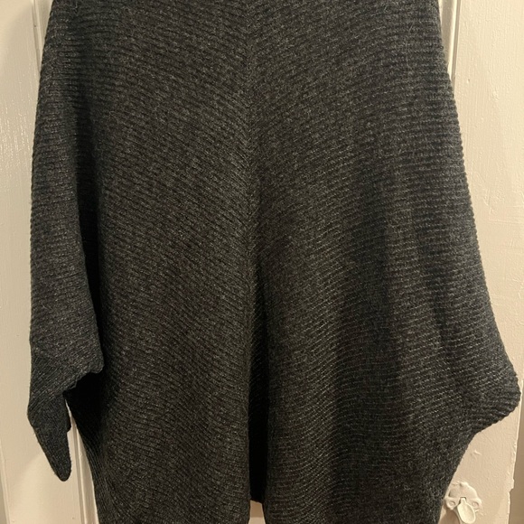 Sleeping in Snow, charcoal, gray oversize cocoon, cardigans sweater, medium - Picture 6 of 6
